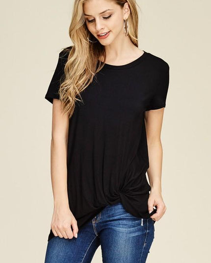 Short Sleeve Knot Tunic