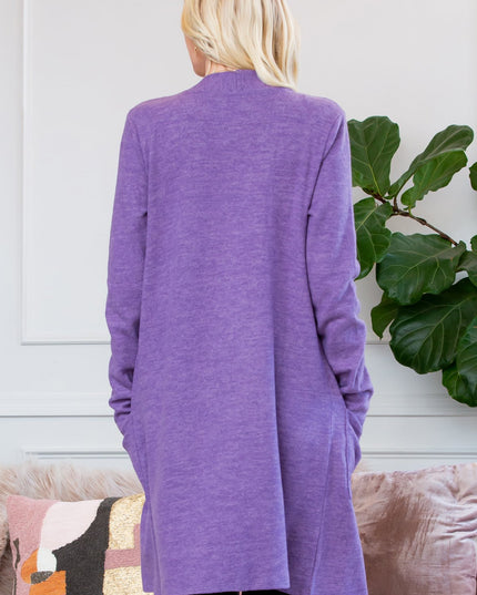 Brushed Sweater Pocket Cardigan