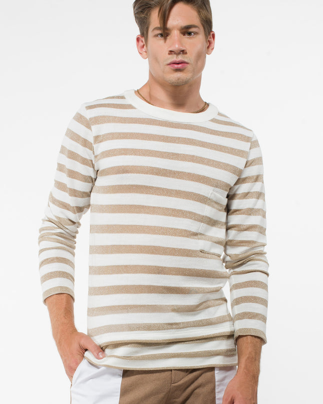 Men's Long Sleeve Gold Sweater