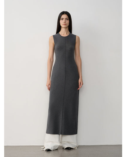 Fireladyfur Women's Merino Wool Knit Dress"Island Letters"