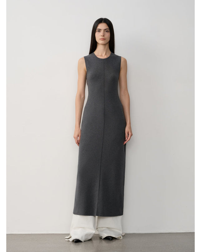 Fireladyfur Women's Merino Wool Knit Dress"Island Letters"