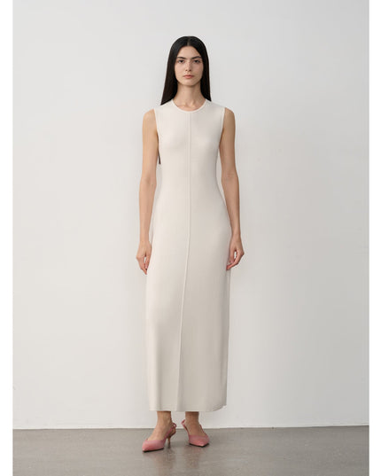 Fireladyfur Women's Merino Wool Knit Dress"Island Letters"