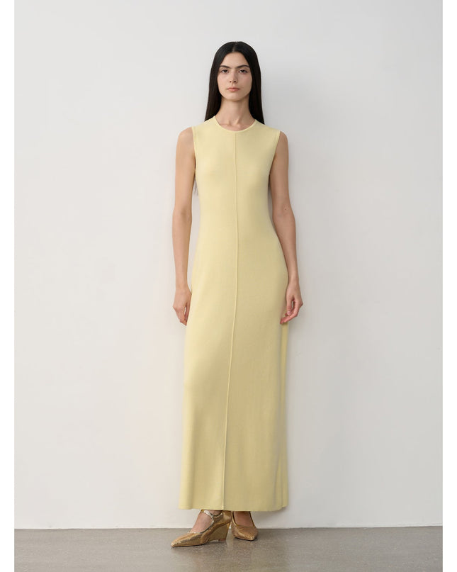 Fireladyfur Women's Merino Wool Knit Dress"Island Letters"