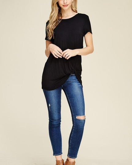 Short Sleeve Knot Tunic
