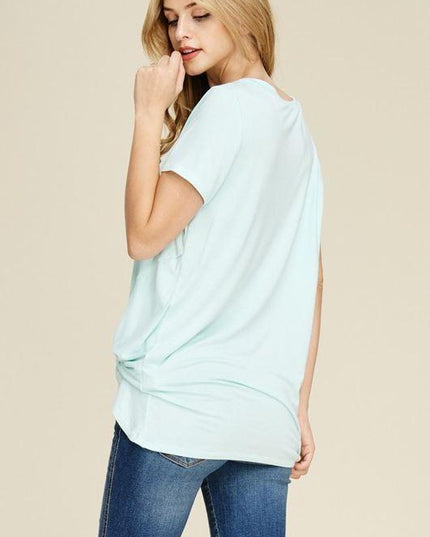 Short Sleeve Knot Tunic