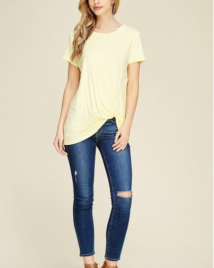 Short Sleeve Knot Tunic