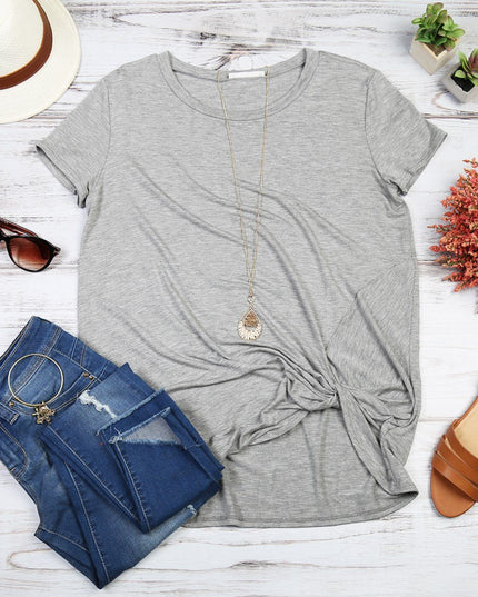 Short Sleeve Knot Tunic