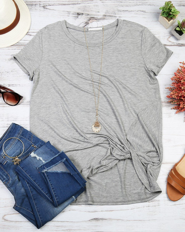 Short Sleeve Knot Tunic