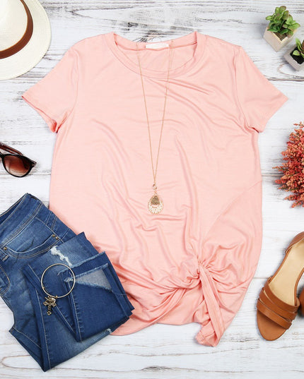 Short Sleeve Knot Tunic