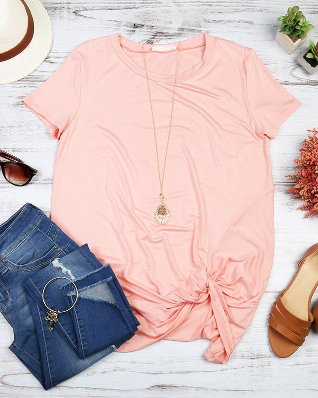 Short Sleeve Knot Tunic