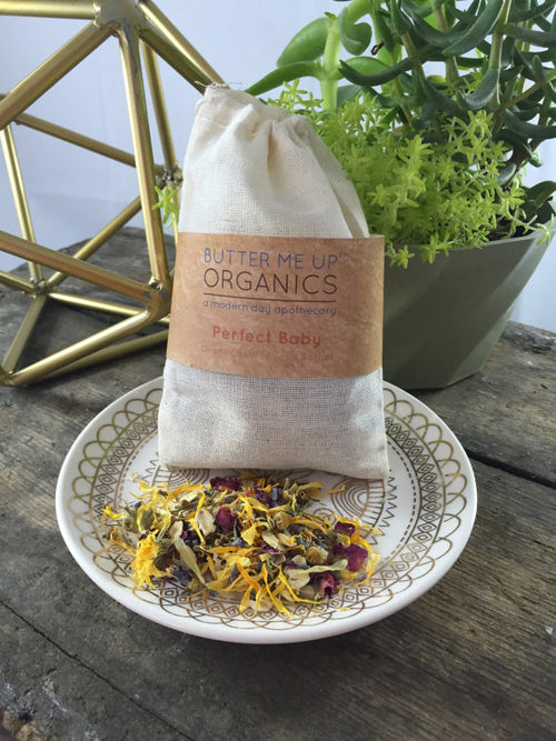Organic Calming Bath Tea for Baby & Mom | Herbal Oatmeal Soak with Lavender, Chamomile & Calendula | Vegan & Cruelty-Free