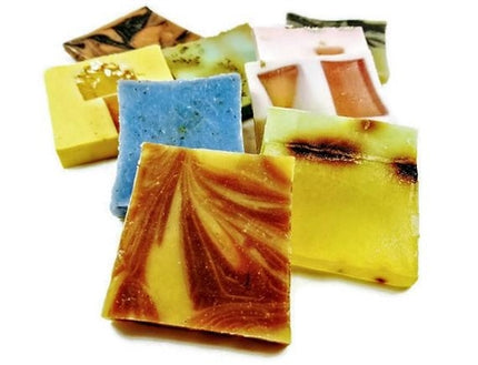 🌿  Vegan Soap Loaf Ends Grab Bag – 10 oz (6–8 Assorted Slices)
