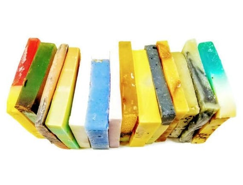 🌿  Vegan Soap Loaf Ends Grab Bag – 10 oz (6–8 Assorted Slices)