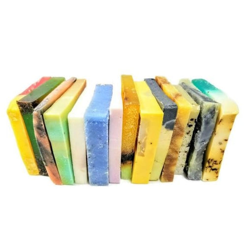 🌿  Vegan Soap Loaf Ends Grab Bag – 10 oz (6–8 Assorted Slices)