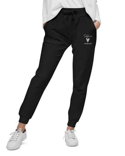 Self Love Unisex Fleece Sweatpants With Embroidery Fashion Sweatpants