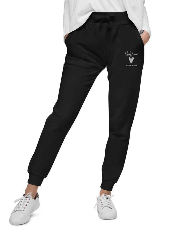 Self Love Unisex Fleece Sweatpants With Embroidery Fashion Sweatpants