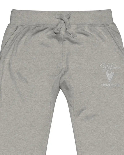 Self Love Unisex Fleece Sweatpants With Embroidery Fashion Sweatpants