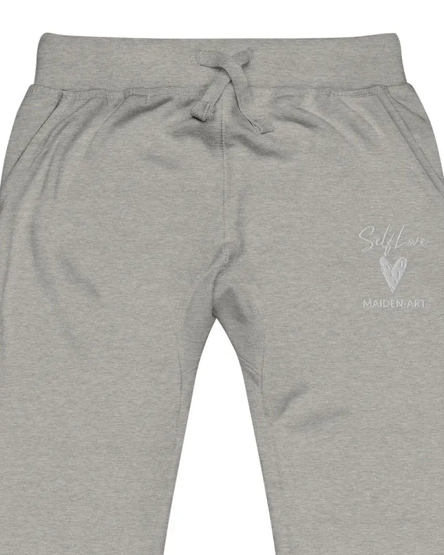 Self Love Unisex Fleece Sweatpants With Embroidery Fashion Sweatpants
