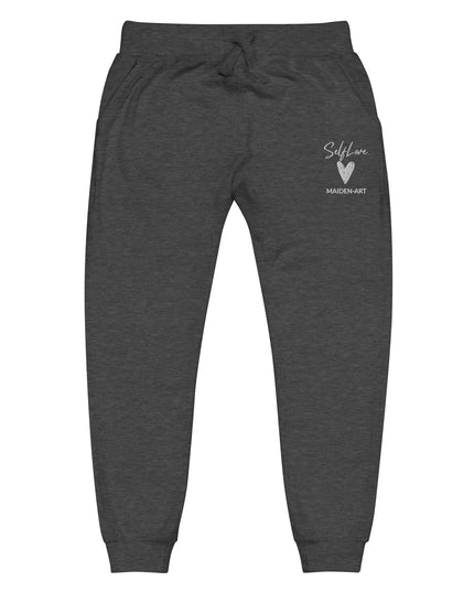 Self Love Unisex Fleece Sweatpants With Embroidery Fashion Sweatpants