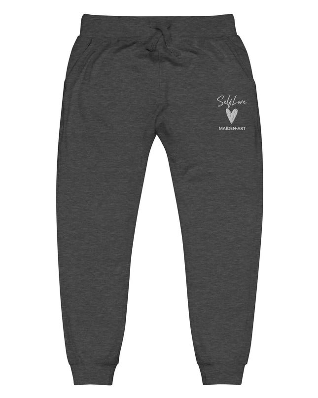 Self Love Unisex Fleece Sweatpants With Embroidery Fashion Sweatpants