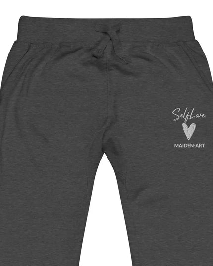 Self Love Unisex Fleece Sweatpants With Embroidery Fashion Sweatpants
