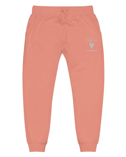 Self Love Unisex Fleece Sweatpants With Embroidery Fashion Sweatpants