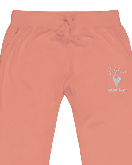 Self Love Unisex Fleece Sweatpants With Embroidery Fashion Sweatpants