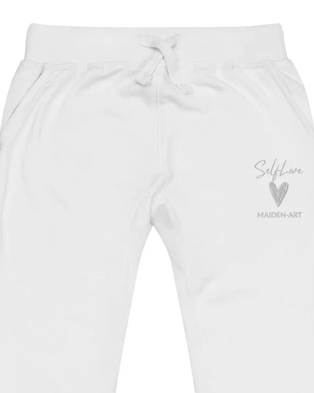 Self Love Unisex Fleece Sweatpants With Embroidery Fashion Sweatpants